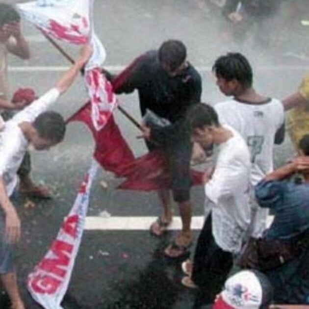 Pro-FPJ rally dispersal (Bagong Umaga)