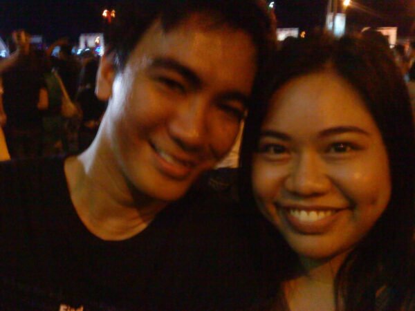 Ederic and Myla at "Eraserheads Live: The Final Set"