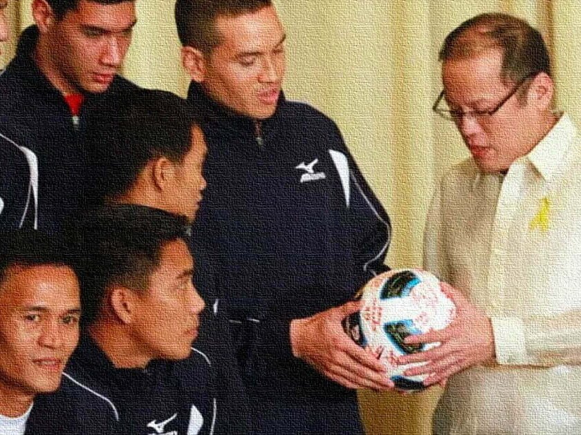 Philippine Azkals with President Noynoy Aquino