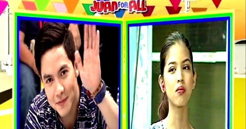 Alden Richards at Maine "Yaya Dub" Mendoza (Screengrab mula sa Eat Bulaga Facebook page)