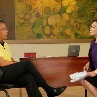 Mel Tiangco interviews Mar Roxas