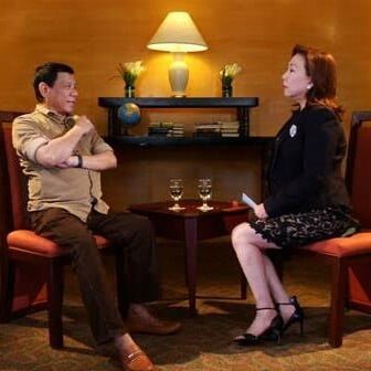 Rodrigo Duterte and Mel Tiangco on 