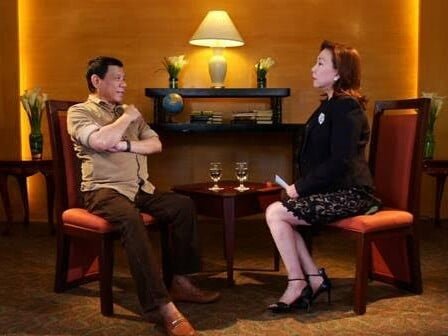 Rodrigo Duterte and Mel Tiangco on 