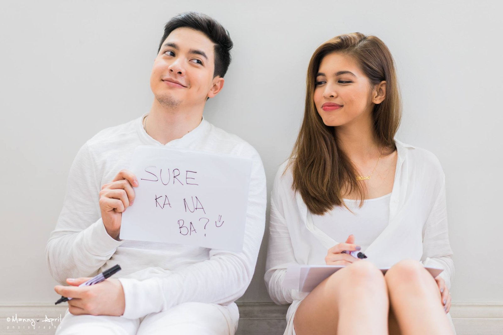 Alden Richards and Maine Mendoza in AlDub prenup photoshoot.