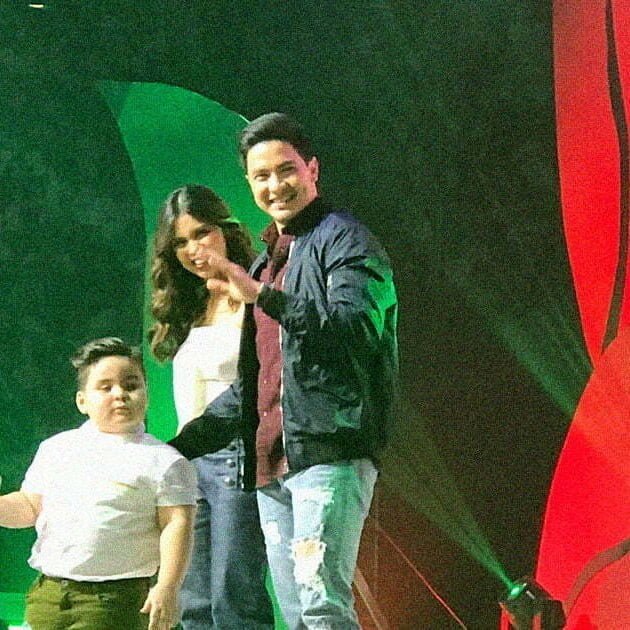 Baeby Baste, Maine Mendoza, at Alden Richards sa PLDT Gabay Guro Grand Gathering 2017 noong September 17, 2017 sa MOA Arena.