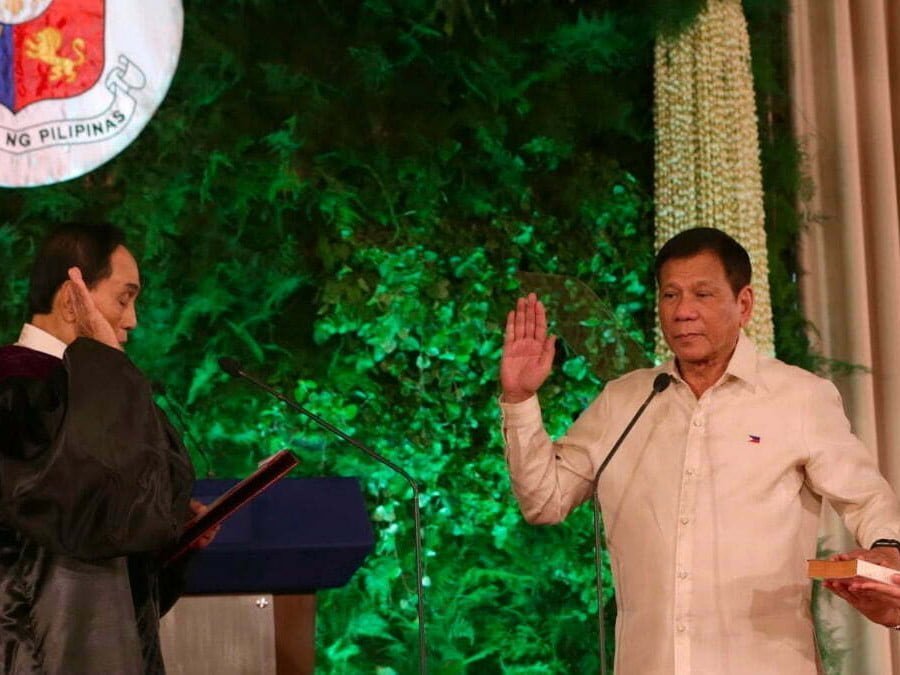 Duterte swearing in