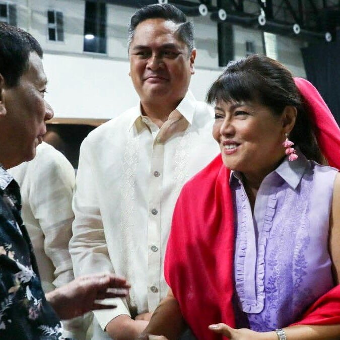 Rodrigo Duterte, Martin Andanar, Imee Marcos, and Cynthia Villar