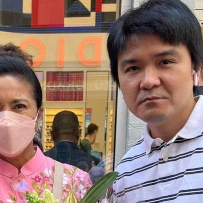 Ernest Leigh Bahala with Vice President Leni Robredo