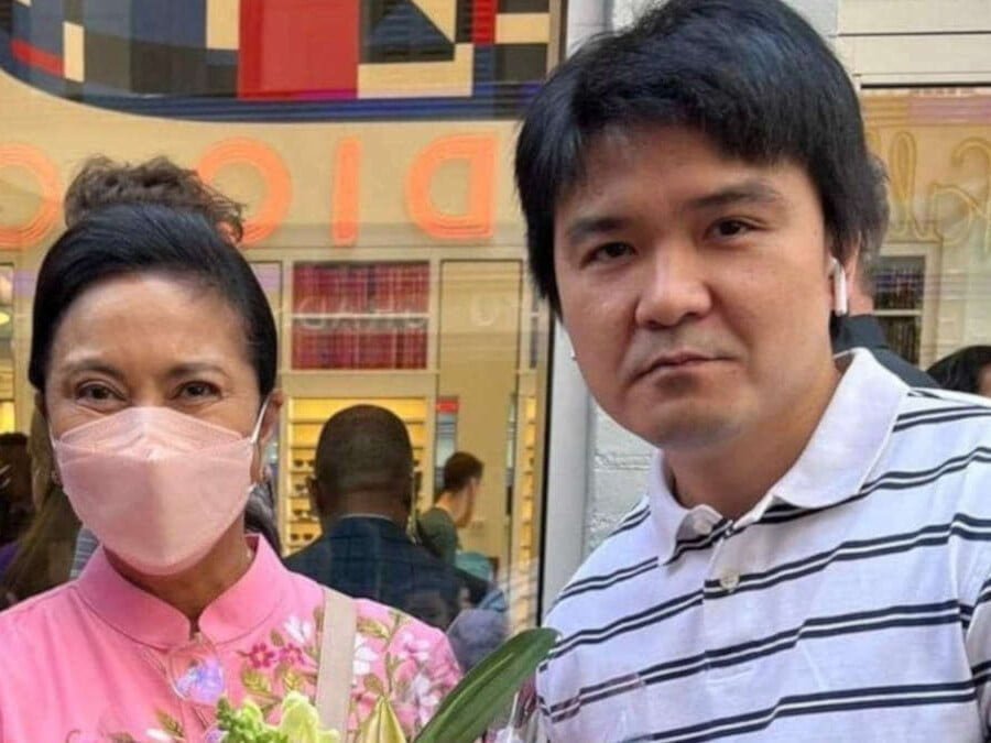 Ernest Leigh Bahala with Vice President Leni Robredo