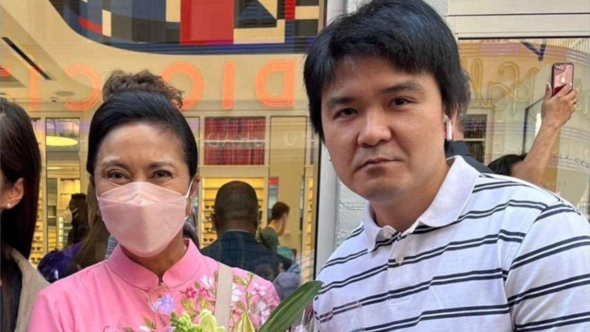 Ernest Leigh Bahala with Vice President Leni Robredo