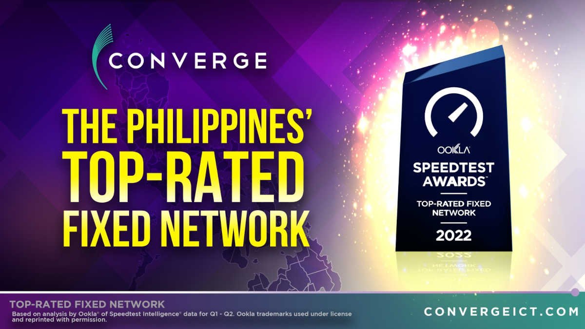 Converge is the Philippines' top-rated fixed network