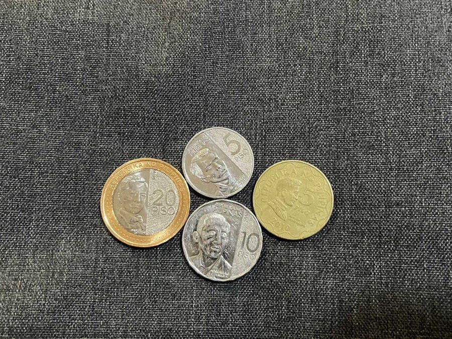 P20, P10, and P5 coins