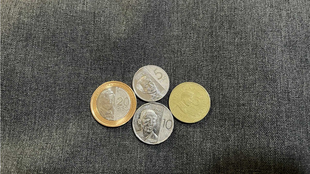 P20, P10, and P5 coins