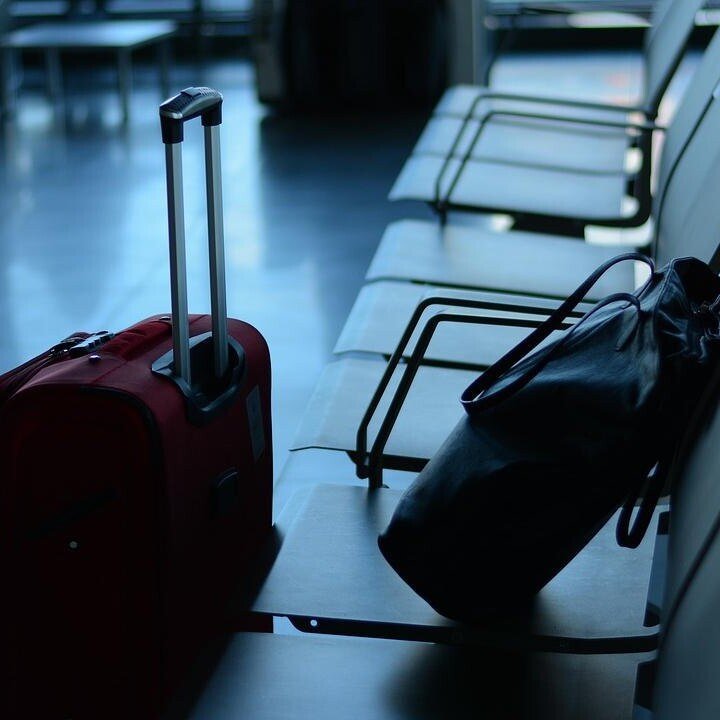 Bag and luggage at an airport