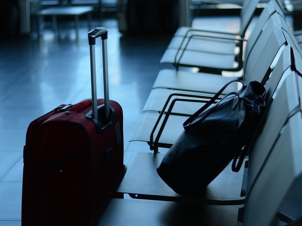 Bag and luggage at an airport