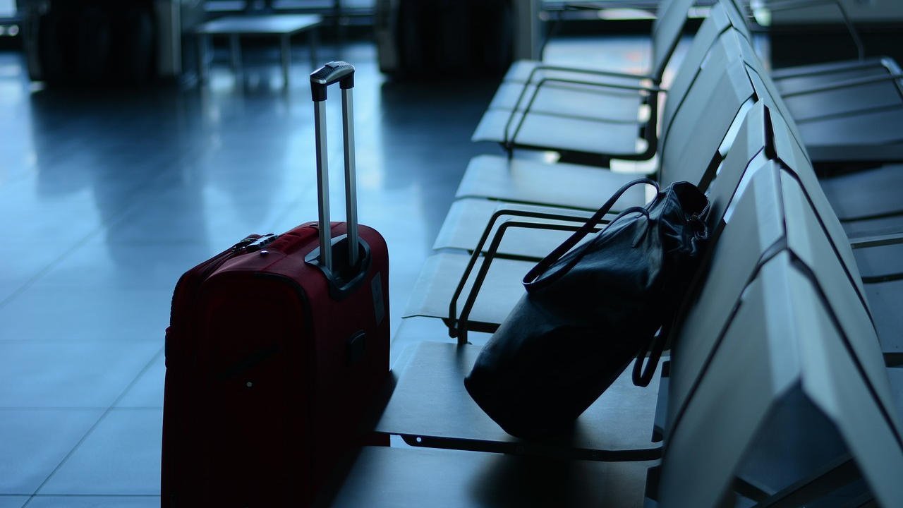 Bag and luggage at an airport