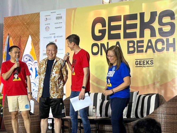 DICT Secretary Ivan John Uy delivered the Geeks on a Beach keynote address, informing the audience of the state of the startup industry in the Philippines.