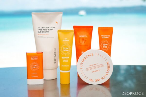 The products in Deoproce UV Defence Line